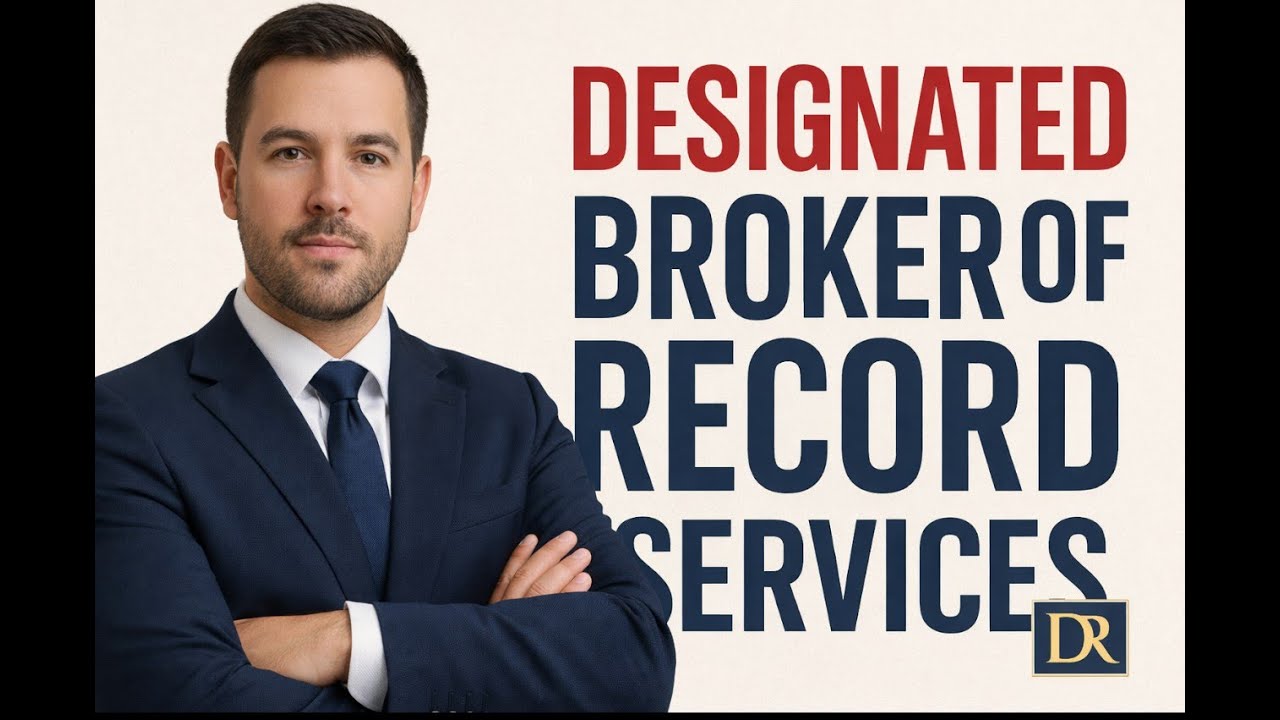 Looking for a Broker of Record/Qualifying Broker?
