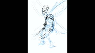 Time Lapse Character Design: Battle-Crazed Sprite (M)