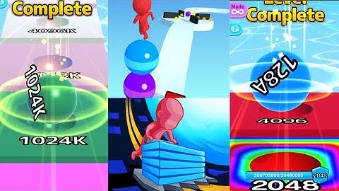 2048 | Stack Rider vs Stack Colours vs Ball Run Infinity vs Ball Run 2048 #cutiepie22yt