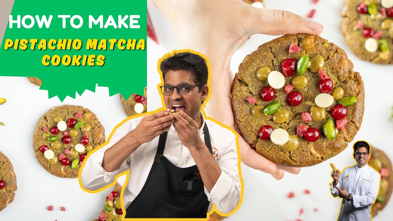 Pistachio Matcha Cookies