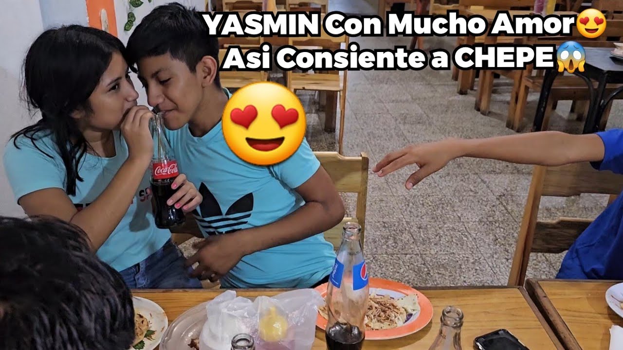 YASMIN hoy le Compró esta Cantidad de COMIDA😋 a CHEPE y lo Agarra a Besos😘 en Pleno Comedor😱😍😍
