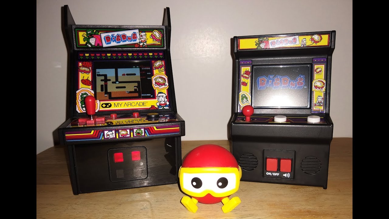 Dig Dug My Arcade Vs Basic Fun Mini Arcade Comparison Youtube