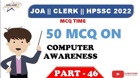 Computer MCQs || PART - 46 || HPSSC JOA (IT) - 965 || #joait