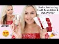 Clarins Everlasting Youth Foundation & Clarins SOS Primer review ( Clarins makeup )