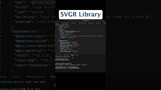 SVGR - Convert your SVGs into React components with ease! #coding #reactjs #shorts #npm #ytshorts
