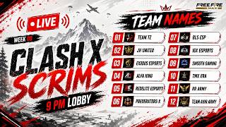 🔴 LIVE | CLASH X SCRIMS 🔥 9 PM LOBBY | FREE FIRE MAX ESPORTS | BOOYAH OR NOT? 😈 screenshot 4