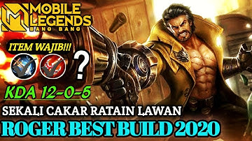 NEW !! ROGER BEST BUILD 2021 - TOP GLOBAL ROGER GAMEPLAY 2021 MOBILE LEGENDS