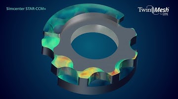 CFD simulation of a gerotor pump using TwinMesh and Simcenter STAR-CCM+