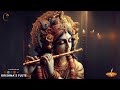 Krishnas blissful flute pure positive vibes  flute music for meditation and yoga