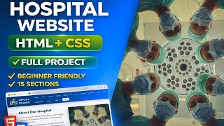 In this video, I have created a complete Hospital Website using HTML and CSS.#html #youtube 