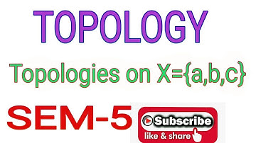 Topologies on X = {a,b,c} | Anand Ganit