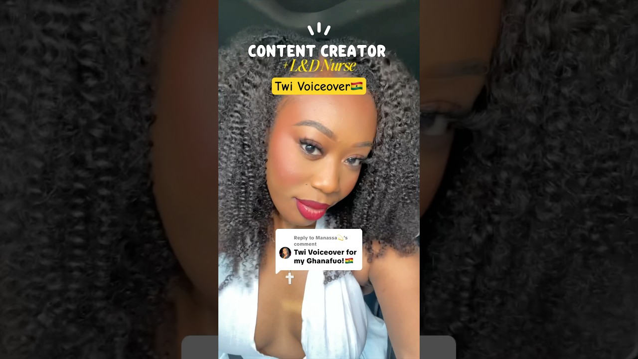 Twi Voiceover 🇬🇭 Labour and Delivery Nurse and Content Creator ❤️ 