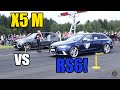 BMW X5 M G-POWER VS AUDI RS6!