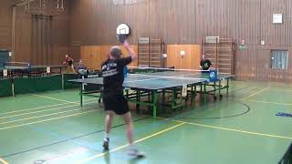 Marcel Frieberger vs Huber 2 Vierertisch Turnier Greuther Fuerth 20180714 Finalrunden Table Tennis S