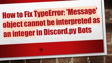How to Fix TypeError: 