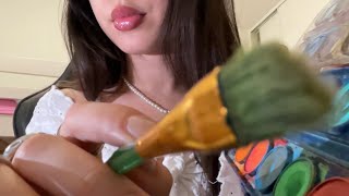 ASMR Painting On You (camera touching)