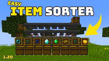 Minecraft EASY Automatic Sorting System 1.20 Tutorial - Auto sorter