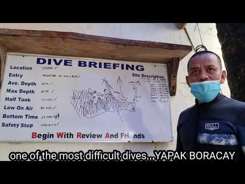 diving at YAPAK...the famous and difficult dive site in boracay.
