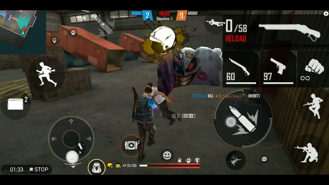 free  fire   raj kumar    traj