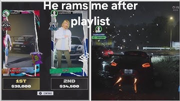 He rams me afrer losing