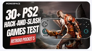 30+ Hack-and-slash PS2 Games test on the Retroid Pocket 5