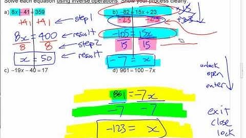 Ma8 10.2 (2) Solving Two-Step Equations Involving Multiplication