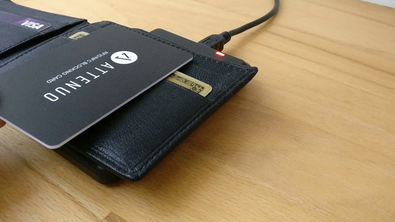 Attenuo RFID Blocking Card Distance Demonstration