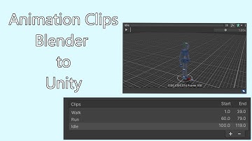 Importing Animation Clips from Blender to Unity (Walk, Run, Idle) Tutorial