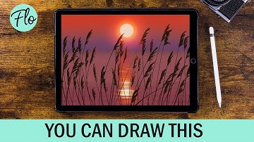 You Can Draw This SUNSET in PROCREATE