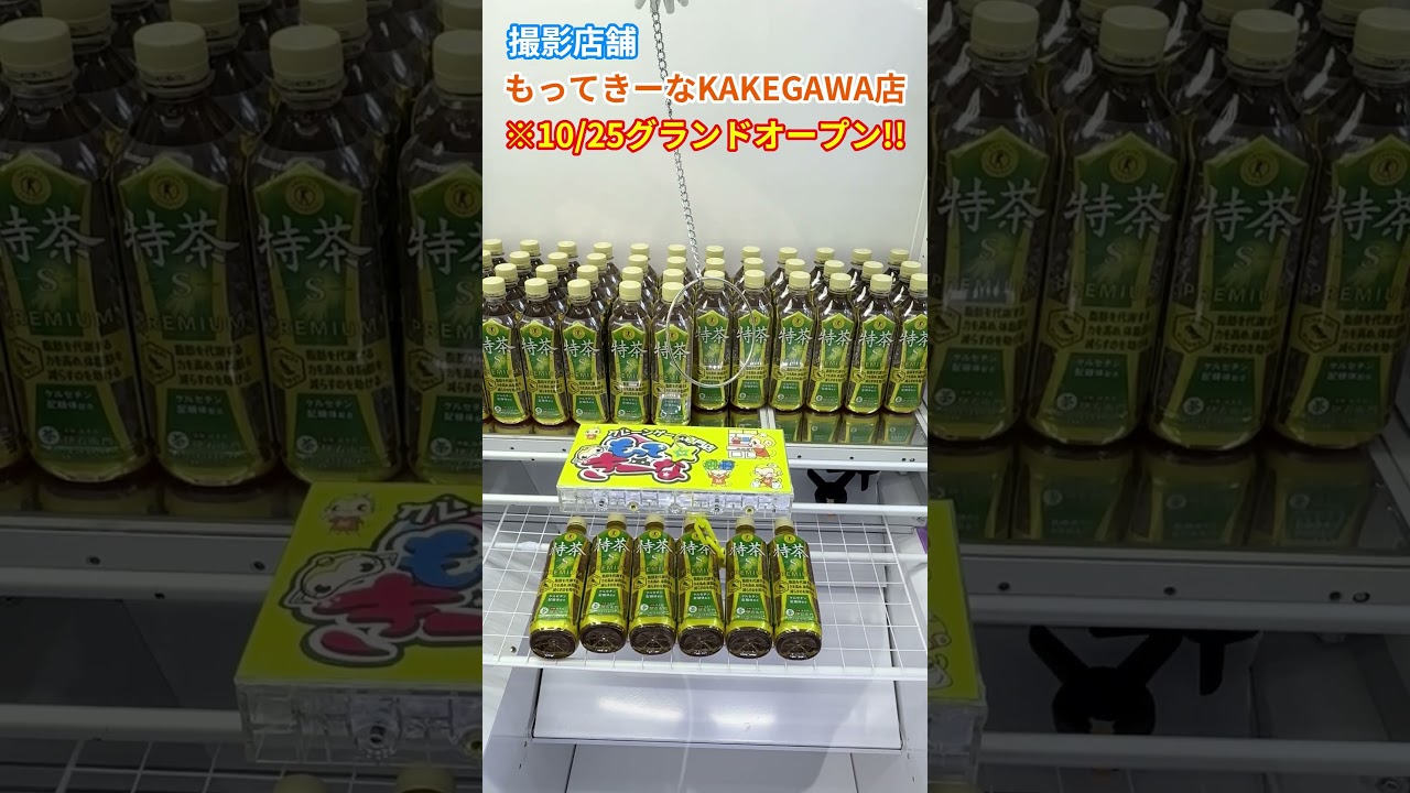 お茶がめっちゃ取れる!! フック設定が凄すぎたwww もってきーな掛川店 #クレーンゲーム #ゲームセンター #cranemachine #clawmachine #shorts #クレーンゲーム