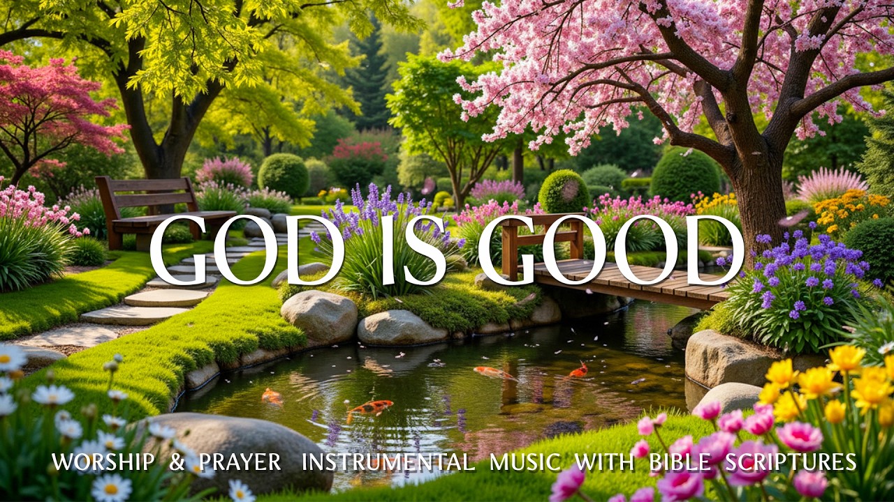 GOD IS GOOD: Worship & Prayer Instrumental Music With Bible Scriptures | Beautiful Nature Scenery