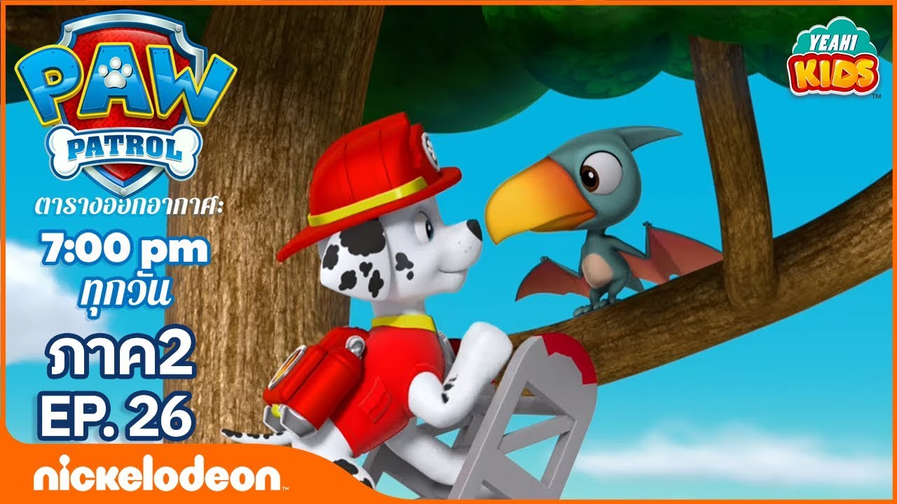 การ์ตูน Paw Patrol ขบวนการเจ้าตูบสี่ขา ลูกหมาช่วยไดโนเสาร์ล่ำบึก ภาค2  ตอนที่ 26 การตูนอเมริชั่นไทย