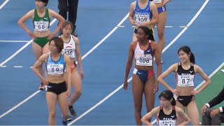 予選-決勝  女子100m  東京選手権陸上2024