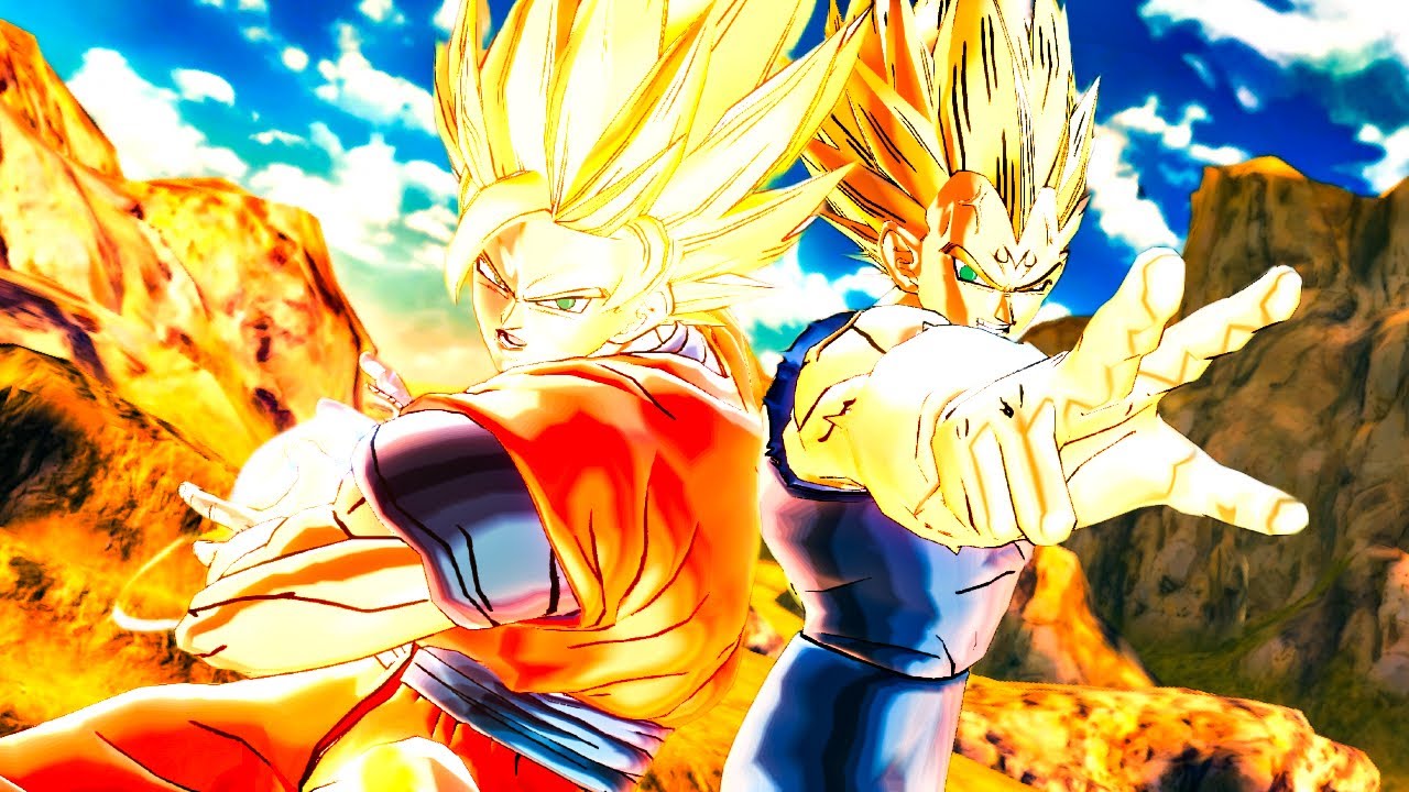 Goku ssj2 e Majin Vegeta ssj2 vs Fanático e Red Hulk - Multiverso Bate-Boc@