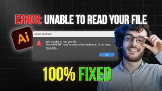 Quick Fix: Adobe Illustrator 'Unable to Read File' Error in 20 Sec  | No Plugins Needed! ️‍️‍🔥️‍🔥