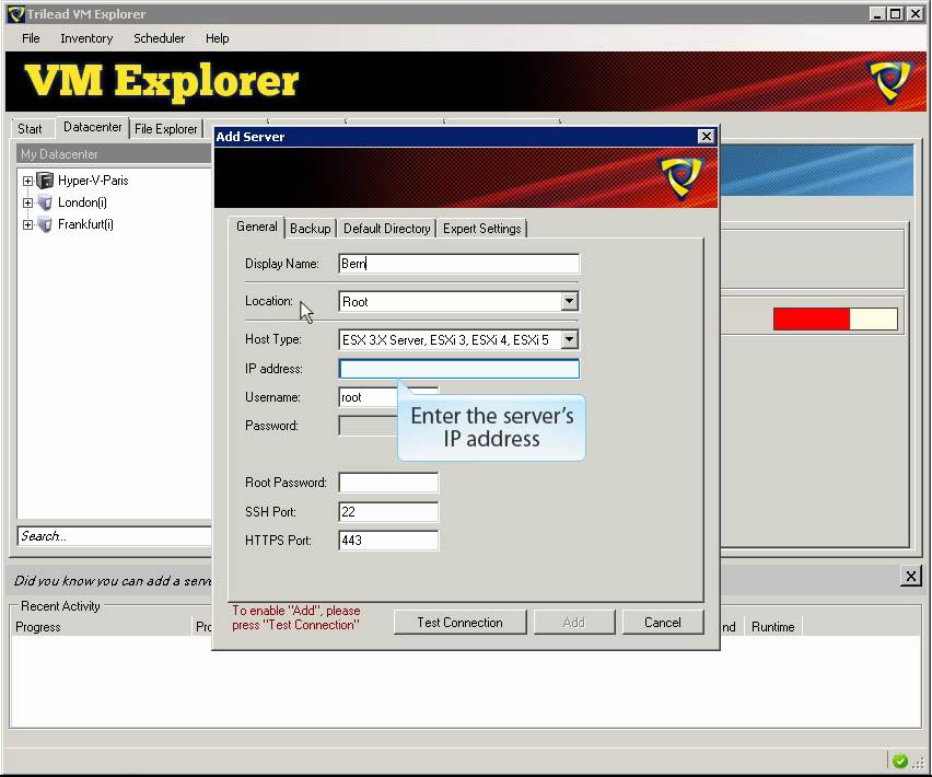 How to add an ESX Server - YouTube