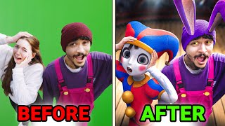 Pomni & Jax: Before Vs After - Vfx (From The Amazing Digital Circus)