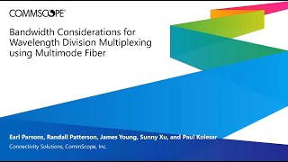 Bandwidth Considerations for Wavelength Division Multiplexing using Multimode Fiber