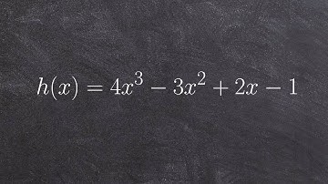 Use Descartes Rule of signs to determine the number of positive and negative