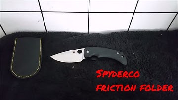 Spyderco friction folder