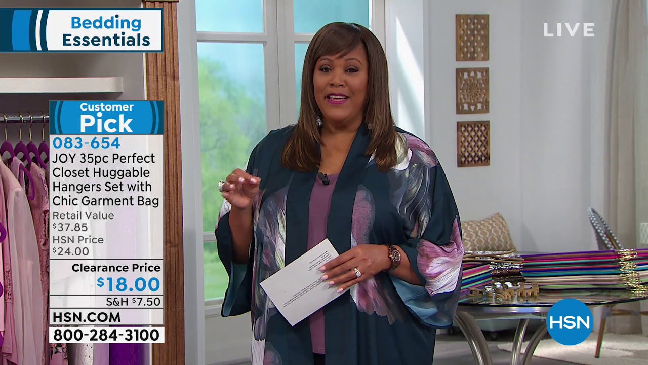 JOY 35pc Huggable Hangers Set with Chic Garment Bag Br... YouTube