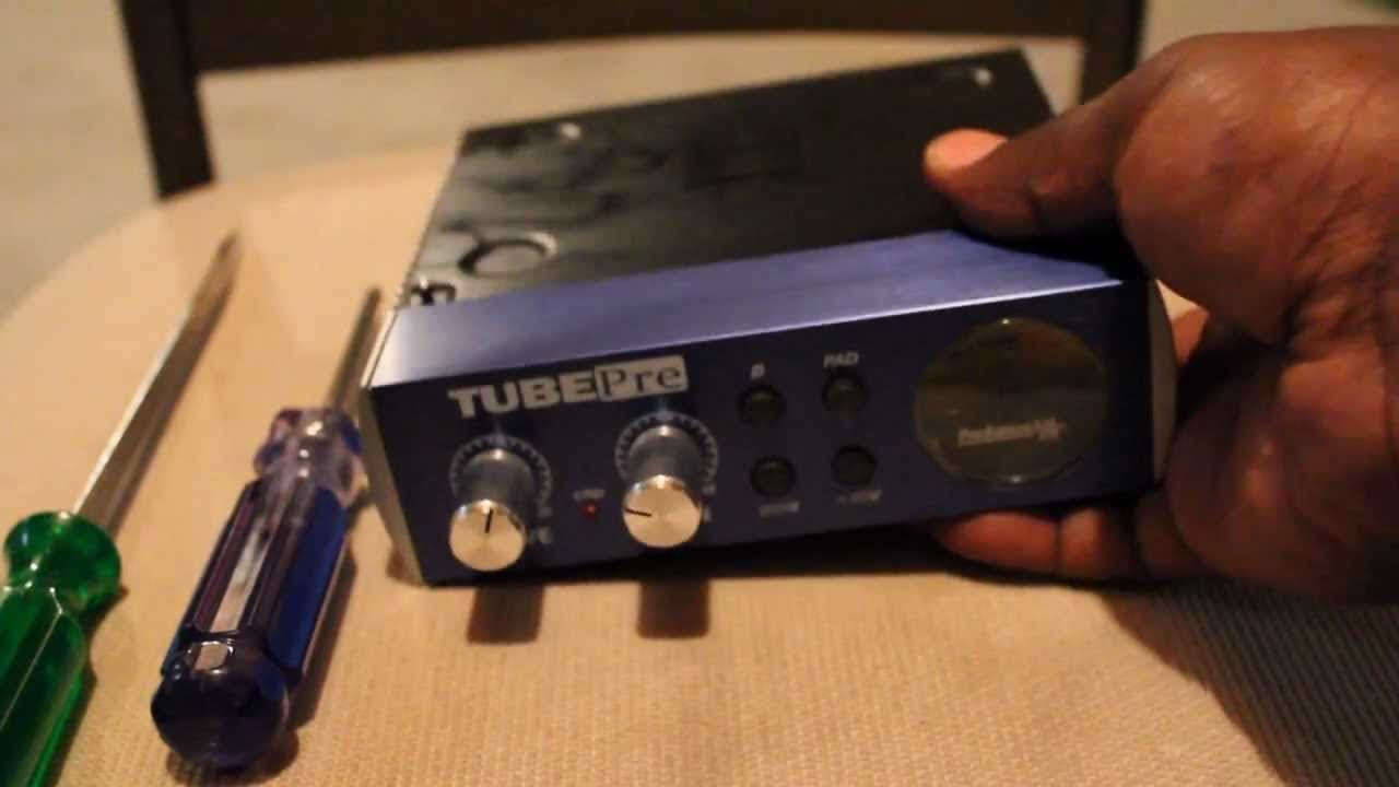 Presonus Tubepre Tube Change Tutorial! - YouTube