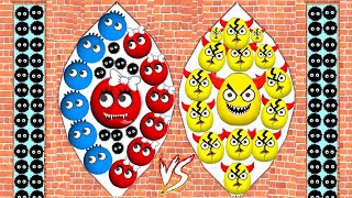 😂 🌈 Beat 3×3 Player Game Hungry Balls 2048 vs Hide Balls vs Draw to smash Gameplay part 194 screenshot 4