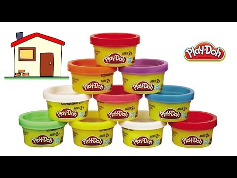 Play Doh 2d Shape Creating House - Eggs and Toys TV