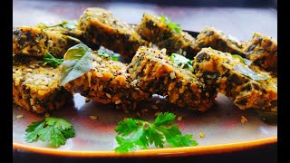 Recipe | Oats Palak Muthiya | Healthy Popular Gujrati Non Fried Snack |рдУрдЯреНрд╕ рдкрд╛рд▓рдХ рдореБрдард┐рдпрд╛