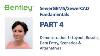 SewerGEMS/SewerCAD Fundamentals Part 4: Demonstration 1 (Layouts and Data Entry) screenshot 5