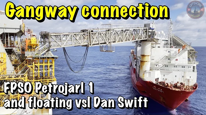 Gangway connection. FPSO Petrojarl 1 and floating ...