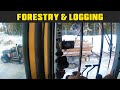 Tigercat 875 Loading Short Log Trucks Inside Cab View - Real Life Forestry & Logging - FDR Logging