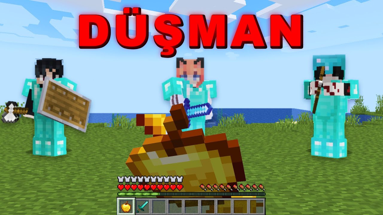 Minecraft’ta Düşman Üssünde 100 Gün Hayatta Kaldım..