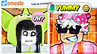 GIRL VOICE TROLLING INSANE Players on ROBLOX Omegle ( Funny😂 )